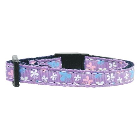 UNCONDITIONAL LOVE Butterfly Nylon Ribbon Collar Lavender Cat Safety UN805046